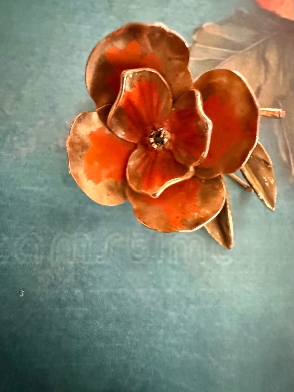 Handcrafted Enamel Brooch.
